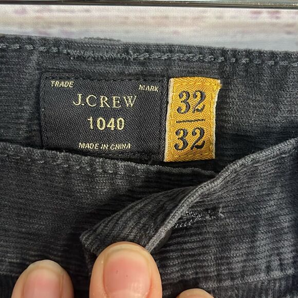 J. Crew 1040 Corduroy Pants Mens 32x32 Dark Blue Gray - Picture 3 of 9
